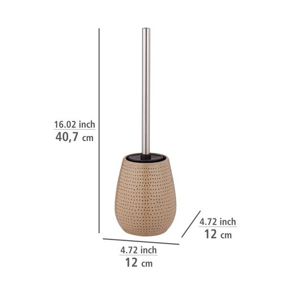 Beżowa ceramiczna szczotka do WC Bellante – Wenko-image-2