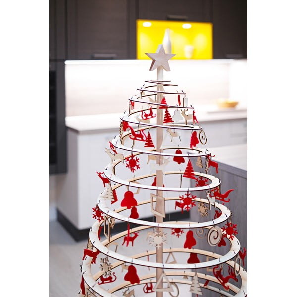 Drewniana gwiazda na choinkę dekoracyjną Spira Large-image-2