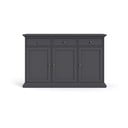 Szara niska komoda 144x92 cm Paris – Tvilum