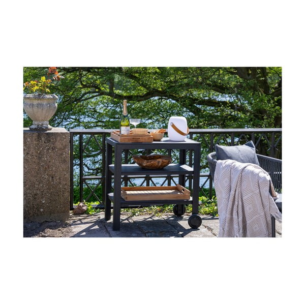 Lampa zewnętrzna LED z timerem i głośnikiem na USB ø 18 cm Cardiff – House Nordic-image-4