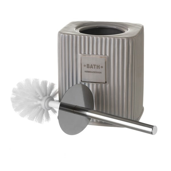 Szara ceramiczna szczotka do WC Griso – Casa Selección-image-2