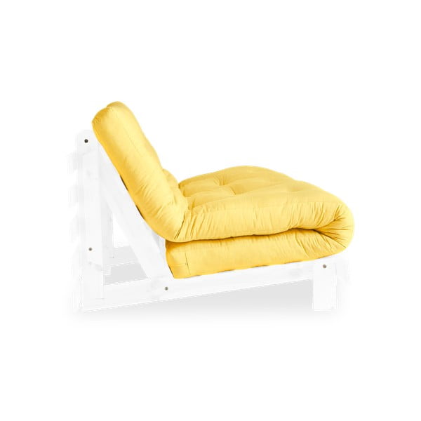 Sofa rozkładana Karup Design Roots White/Yellow-image-4