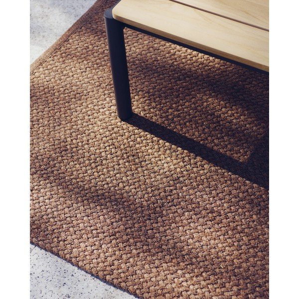 Dywan odpowiedni na zewnątrz z włókien z recyklingu w kolorze terakoty 160x230 cm Despas – Kave Home-image-2