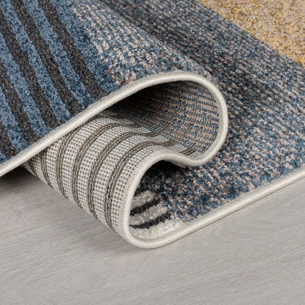 Żółto-niebieski dywan Flair Rugs Brix, 160x230 cm-image-1