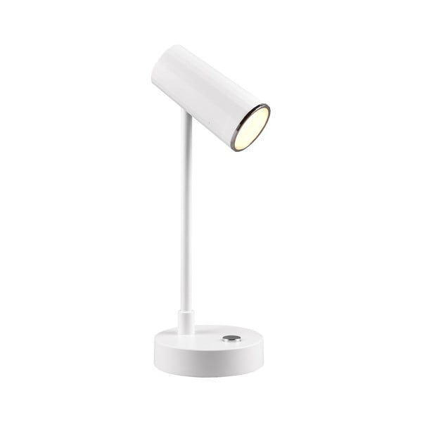 Biała lampa stołowa LED ze ściemniaczem (wys. 28 cm) Lenny – Trio-image-1