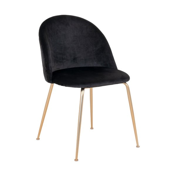 Czarne aksamitne krzesła zestaw 2 szt. Geneve – House Nordic