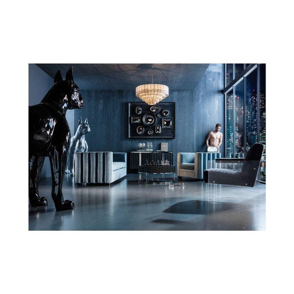 Niebieski fotel Kare Design Wave-image-1