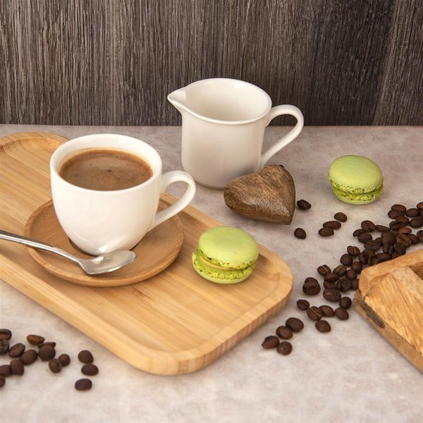 Białe porcelanowe filiżanki zestaw 6 szt. 125 ml Whiteline – Orion-image-1