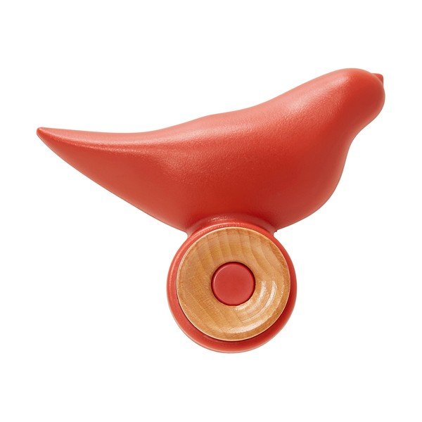 Czerwony haczyk ścienny w kształcie ptaszka Kokoon Bird-image-1