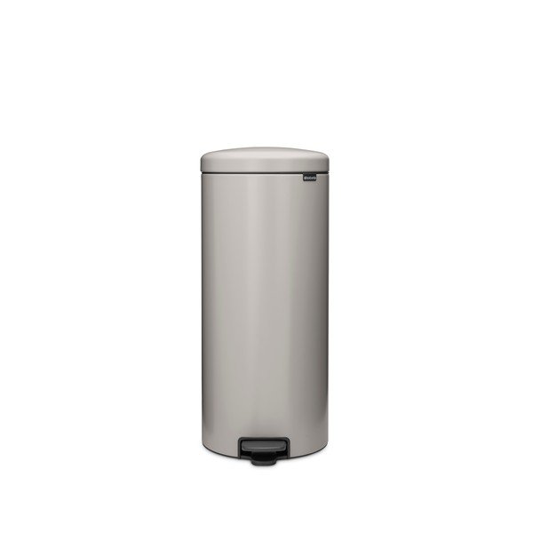 Jasnoszary stalowy kosz na śmieci z pedałem 30 l NewIcon – Brabantia