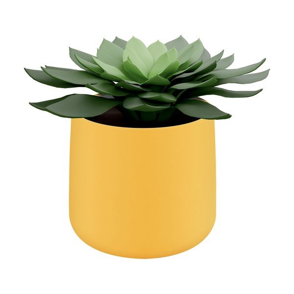 Żółta ceramiczna doniczka Leitz Cosy-image-2