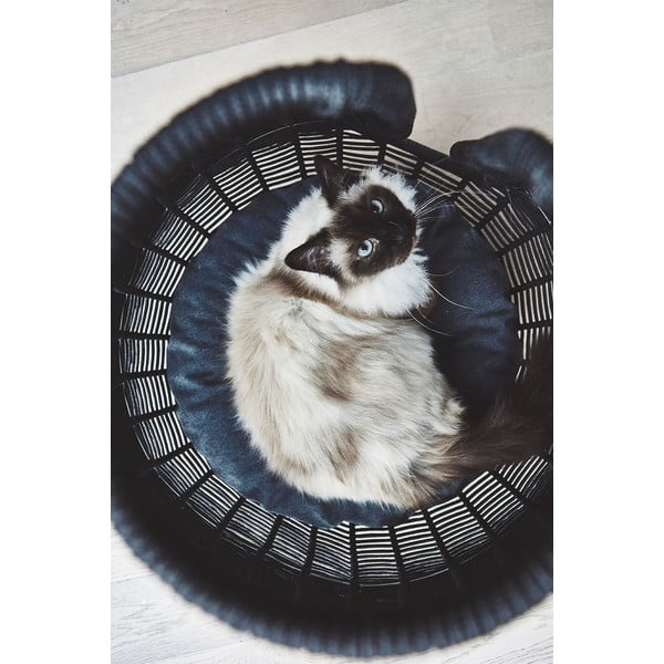 Antracytowe legowisko dla kotów ø 56 cm Perla Anthracite – MiaCara-image-3