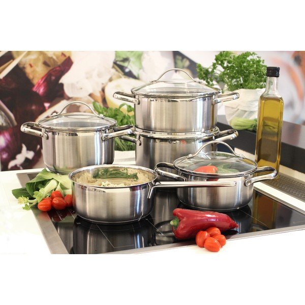 Zestaw garnków 9 szt. ze stali nierdzewnej Horizon – ELO-image-3