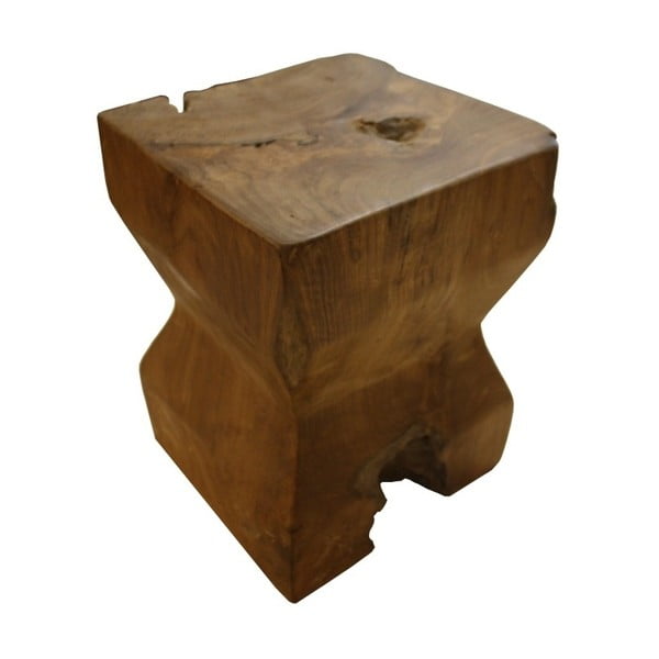 Stołek z drewna tekowego HSM Collection Pion