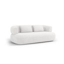 Sofa z materiału bouclé w kolorze kości słoniowej 178 cm Jenny – Micadoni 