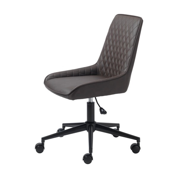 Ciemnobrązowe krzesło biurowe Unique Furniture Milton