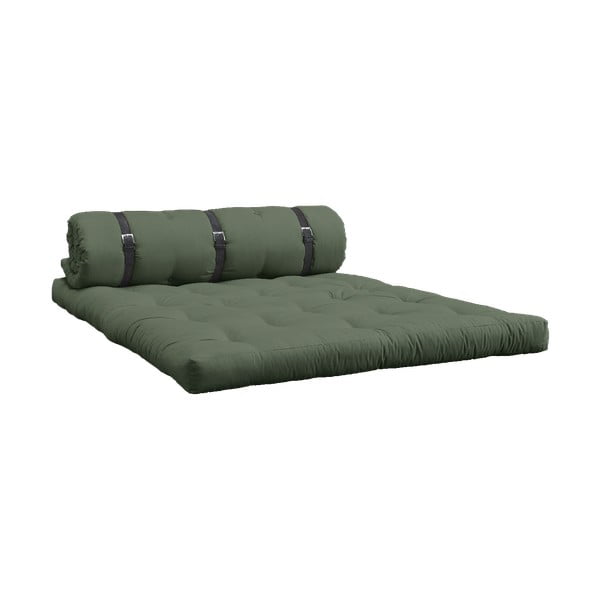 Sofa rozkładana z zielonym obiciem Karup Design Buckle Up Green-image-3