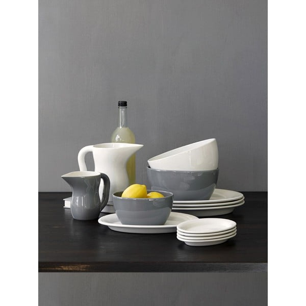 Biała owalna kamionkowa miska Kähler Design Ursula, 22x13,5 cm-image-1