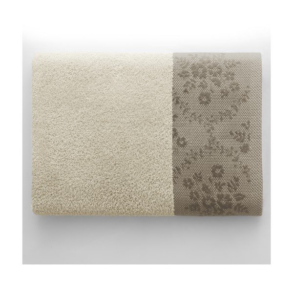 Beżowy bawełniany ręcznik kąpielowy frotte 70x140 cm Crea – AmeliaHome-image-3