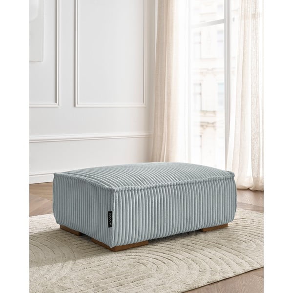 Jasnoszary sztruksowy podnóżek Chelsea – Bobochic Paris-image-1