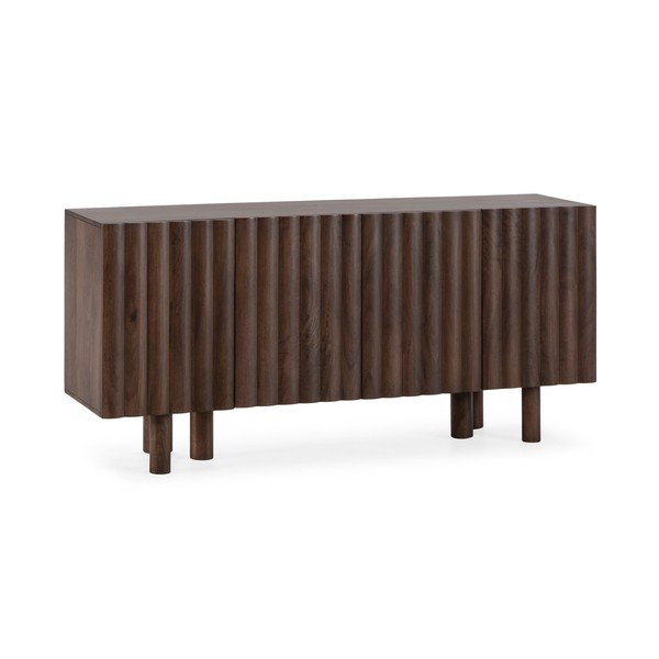 Brązowa komoda z litego drewna mango 160x80x40 cm Tamira – MOME