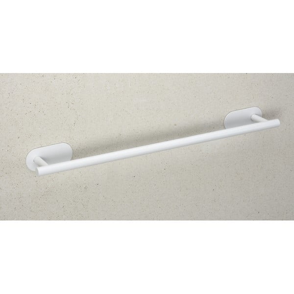 Biały samoprzylepny wieszak na ręczniki ze stali nierdzewnej Orea Uno – Wenko-image-3