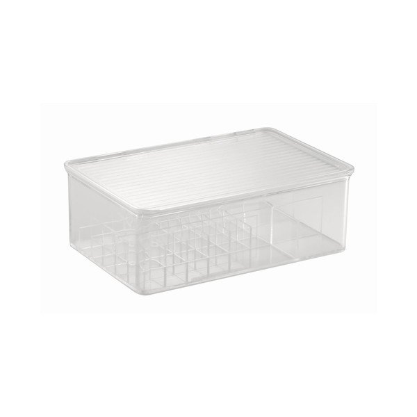 Organizer InterDesign Clarity Lipstick & Cosmetic Box, 27,5x18,5x9,5 cm-image-1