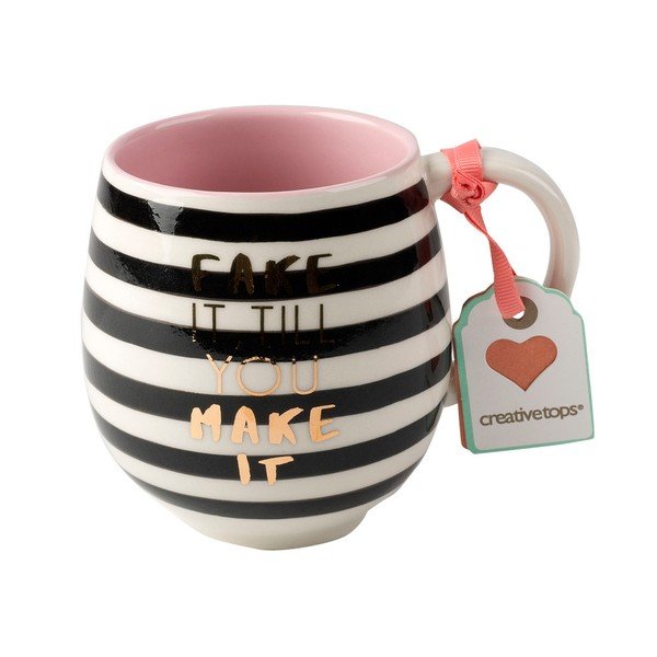 Kubek ceramiczny Creative Tops Fake It, 450 ml