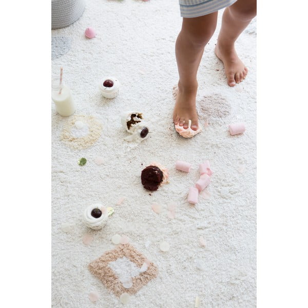 Kremowy bawełniany dywan dziecięcy tkany ręcznie odpowiedni do prania 140x200 cm Kim – Lorena Canals-image-4