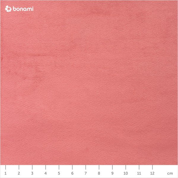 Koraloworóżowy aksamitny puf Actona Doria, ⌀ 60 cm-image-4