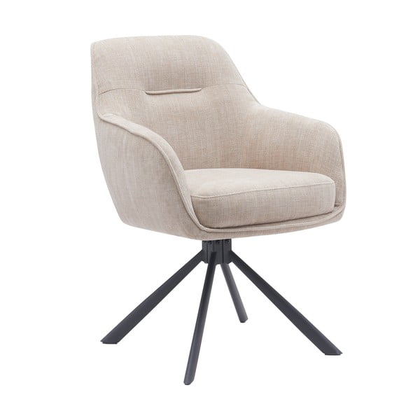 Kremowe tapicerowane fotele jadalniane zestaw 2 szt. Avola – Unique Furniture