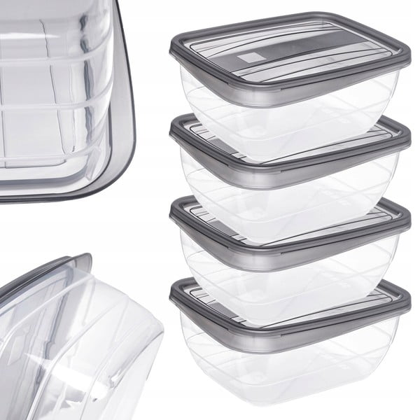 Pojemniki na żywność 4 szt. Vedo – Curver-image-1