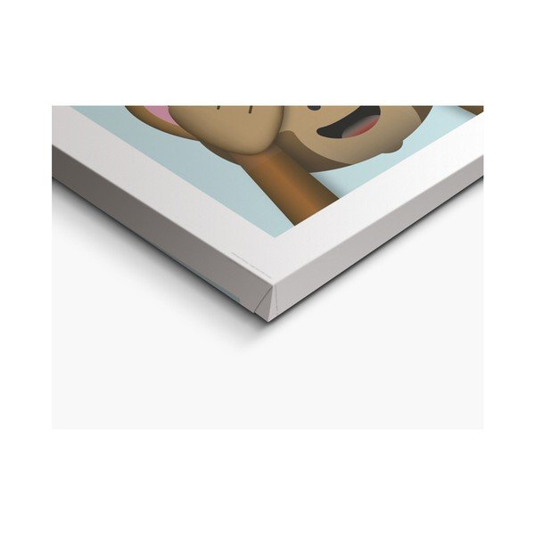 Obraz na płótnie OrangeWallz Emoji Monkey, 30x90 cm-image-3