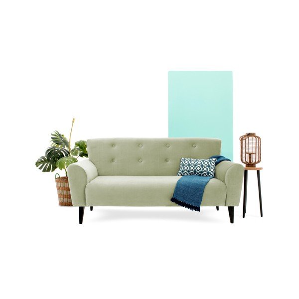 Jasnozielona sofa Vivonita Kiara, 195 cm-image-4