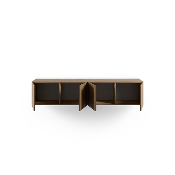 Szafka pod TV w dekorze dębu w naturalnym kolorze 180x38x35 cm Daroca – Marckeric-image-2