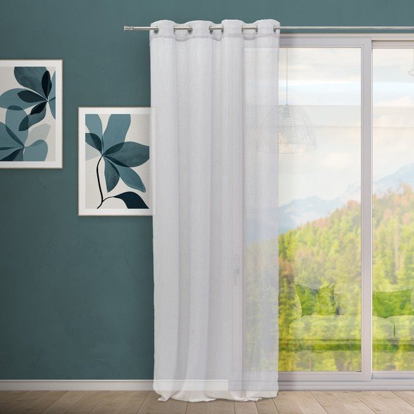 Jasnoszara firanka 140x260 cm Rich – Casa Selección-image-1