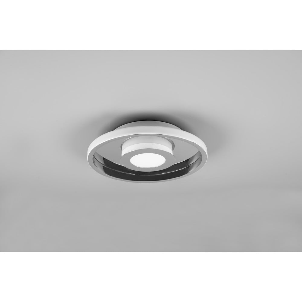 Metalowa lampa sufitowa LED w kolorze błyszczącego srebra ø 30 cm Ascari – Trio (zdjęcie 4)