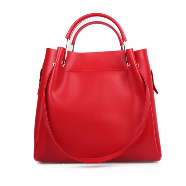 Czerwona torebka ze skóry ekologicznej Beverly Hills Polo Club Amy-image-1