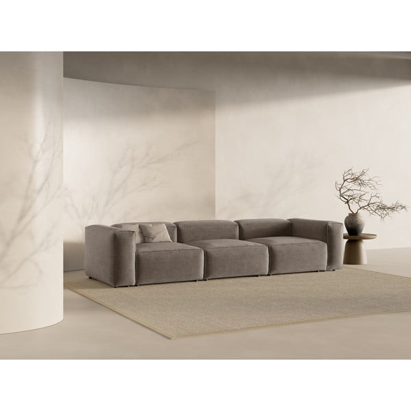 Brązowa sofa 364 cm Bergamo – Cosmopolitan Design-image-1