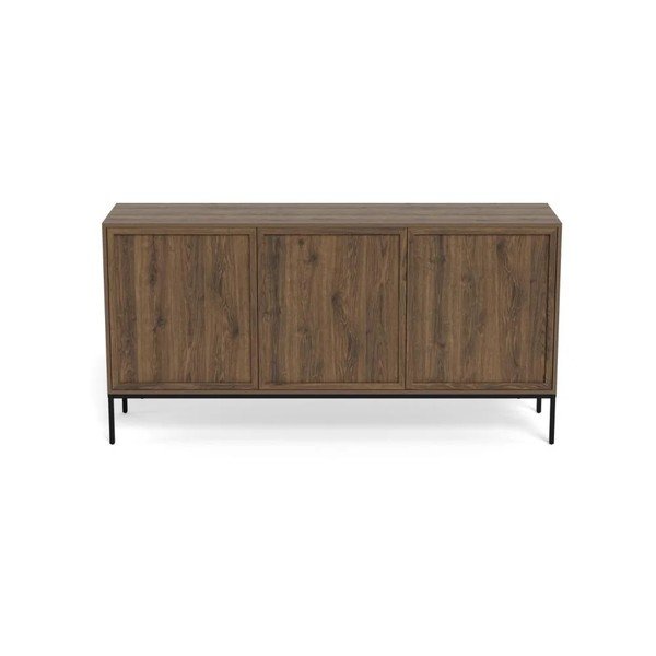 Komoda w dekorze dębu w ciemnym naturalnym kolorze 158x80x40 cm Palmdale – Actona-image-2