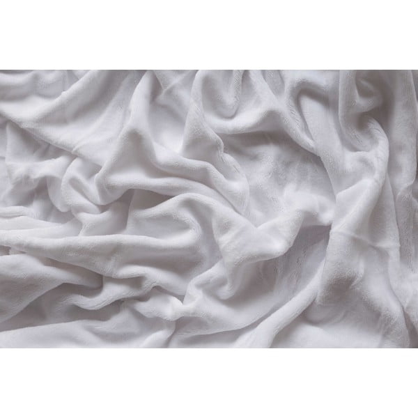 Białe prześcieradło z mikropluszu z gumką 180x200 cm – Jerry Fabrics-image-3