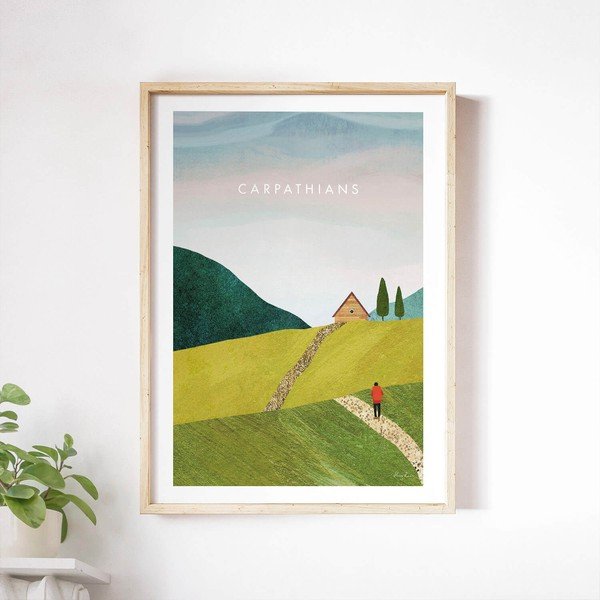 Plakat 50x70 cm Carpathians – Travelposter-image-1