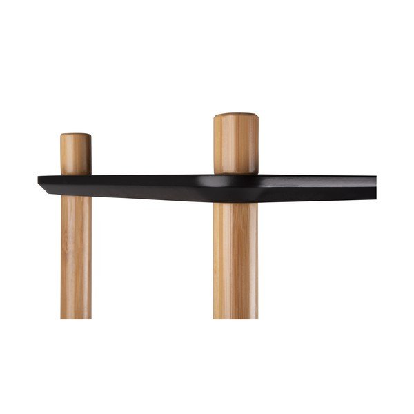 Czarny regał z bambusowymi nogami Leitmotiv Cabinet Simplicity-image-4