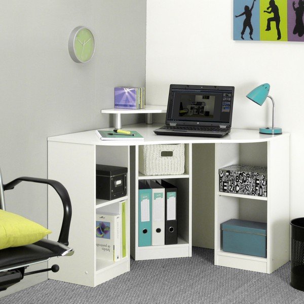 Białe biurko narożne TemaHome Corner-image-1