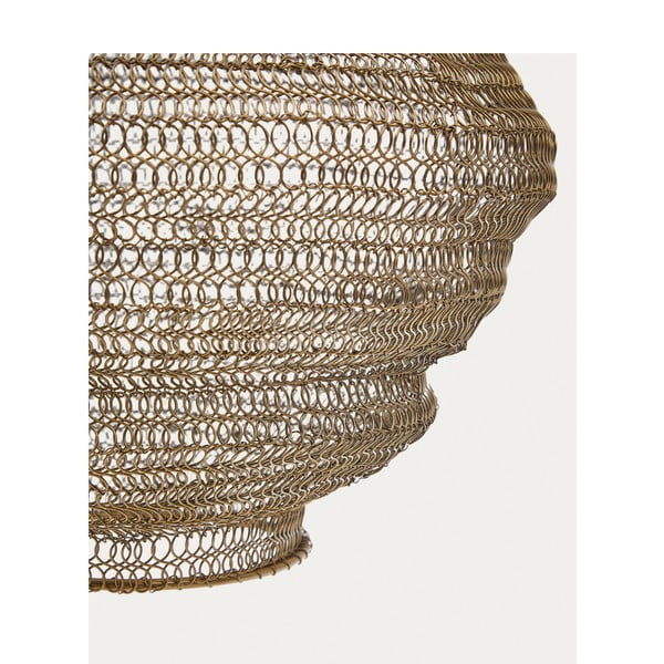 Lampa wisząca w kolorze złota z metalowym kloszem ø 30 cm Sarraco – Kave Home-image-4