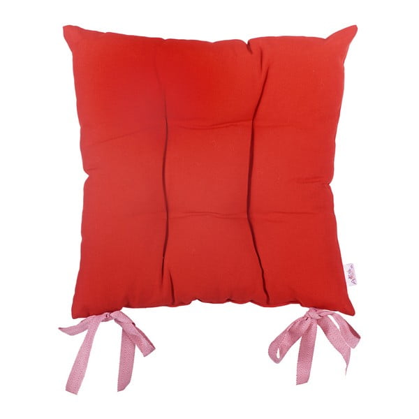 Czerwona poduszka na krzesło Mike & Co. NEW YORK Plain Red, 41x41 cm