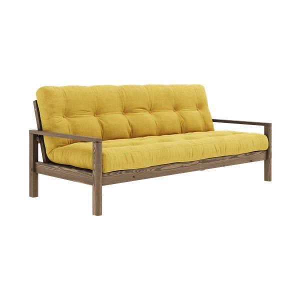 Żółta rozkładana sofa 205 cm Knob – Karup Design-image-3