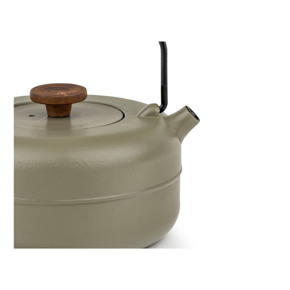 Żeliwny dzbanek do herbaty z sitkiem w kolorze khaki 750 ml Henan – Bredemeijer (zdjęcie 3)