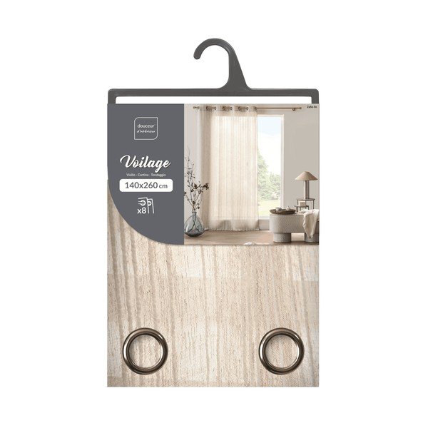 Kremowa zasłona 140x260 cm Zaho – douceur d'intérieur-image-3