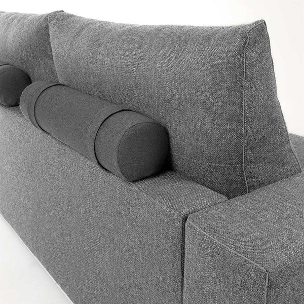 Jasnoszara sofa rozkładana La Forma Big-image-2